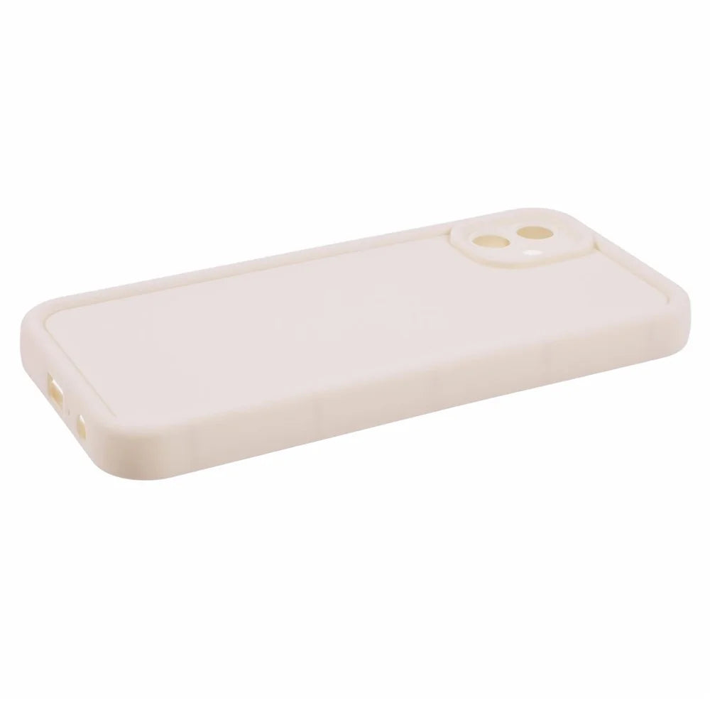 For Samsung Galaxy A05 4G Case TPU Concave Lens Protection Smart Phone Back Cover - Beige - 4