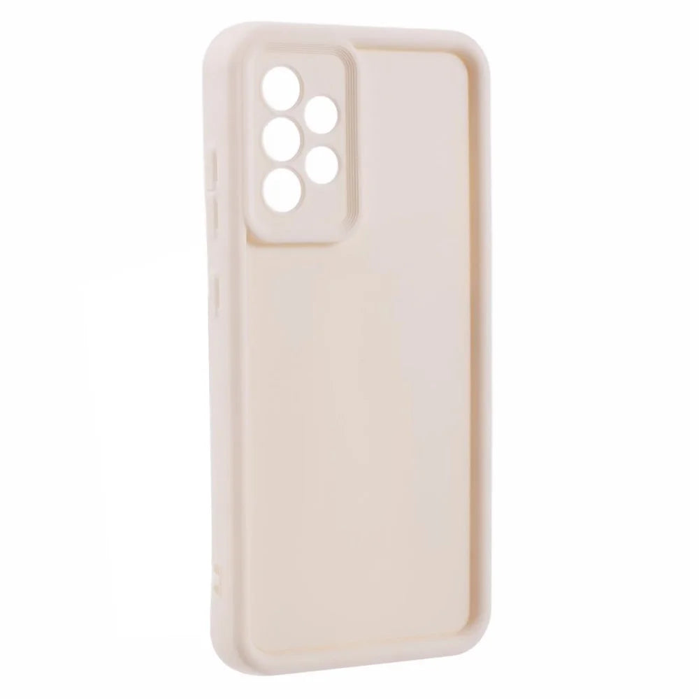For Samsung Galaxy A52 4G / 5G / A52s 5G TPU Case Fingerprint-free Matte Phone Cover - Beige - 3