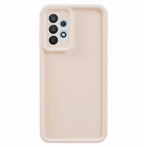 For Samsung Galaxy A32 4G (EU Version) Case Anti-scratch Matte TPU Phone Cover - Beige - 1