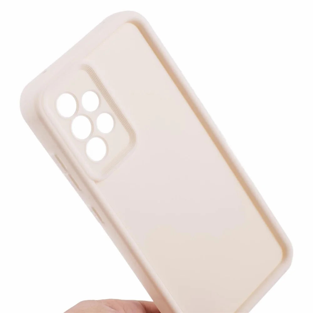 For Samsung Galaxy A32 4G (EU Version) Case Anti-scratch Matte TPU Phone Cover - Beige - 6