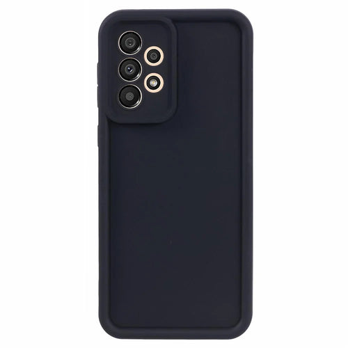 For Samsung Galaxy A33 5G TPU Case Concave Lens Protection Phone Cover - Black - 1