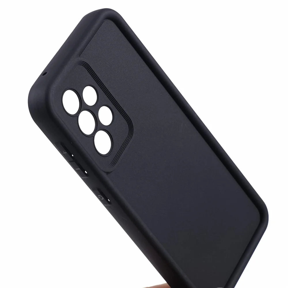 For Samsung Galaxy A33 5G TPU Case Concave Lens Protection Phone Cover - Black - 6