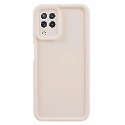 For Samsung Galaxy A22 4G (EU Version) TPU Case Anti-drop Matte Phone Cover - Beige - 1