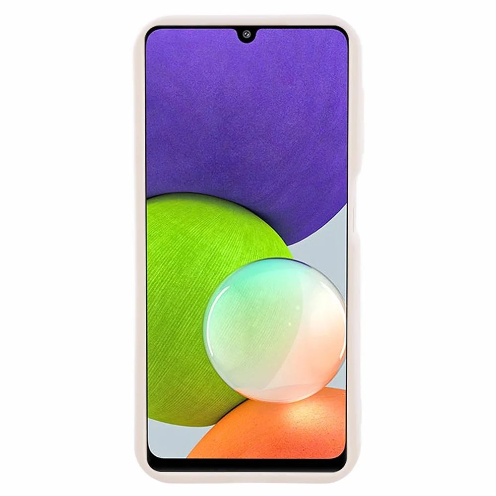 For Samsung Galaxy A22 4G (EU Version) TPU Case Anti-drop Matte Phone Cover - Beige - 2