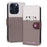 Cartoon Pet Series for iPhone 15 Pro Max Case Wallet Splicing Leather Phone Cover - Bean Pink - 4