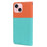 Cartoon Pet Series for iPhone 15 Leather Case Animal Pattern Color Splicing Wallet Cover - Sky Blue - 7