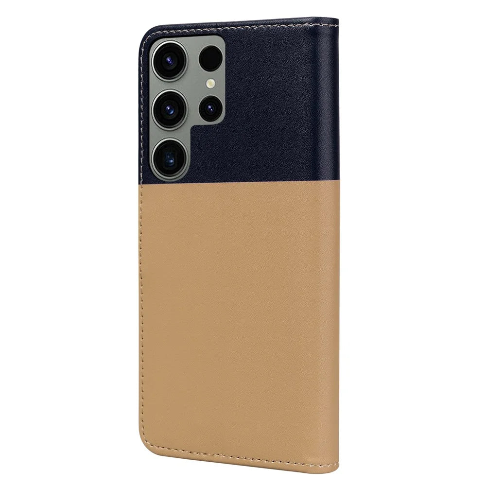 Cartoon Pet Series for Samsung Galaxy S24 Ultra Wallet Case Splicing Phone Cover - Khaki - 7