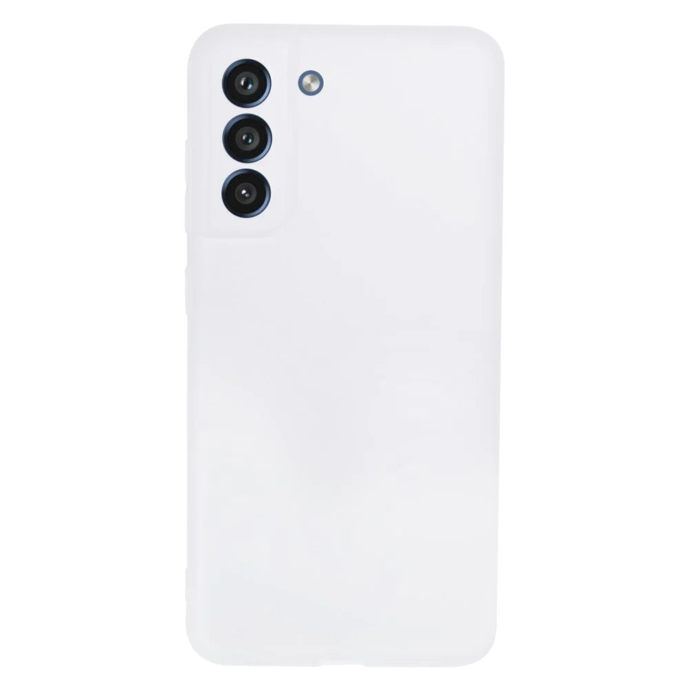 For Samsung Galaxy S21 FE 5G Case Anti-scratch TPU Phone Cover (Precise Cutout) - Clear White - 1