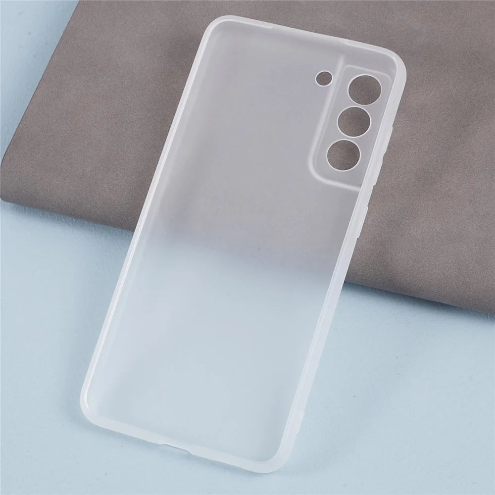 For Samsung Galaxy S21 FE 5G Case Anti-scratch TPU Phone Cover (Precise Cutout) - Clear White - 2