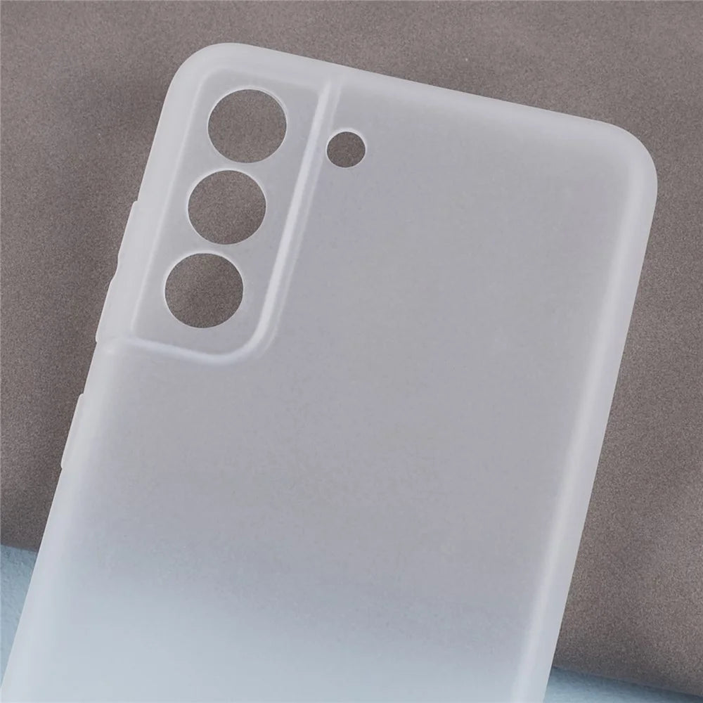 For Samsung Galaxy S21 FE 5G Case Anti-scratch TPU Phone Cover (Precise Cutout) - Clear White - 4