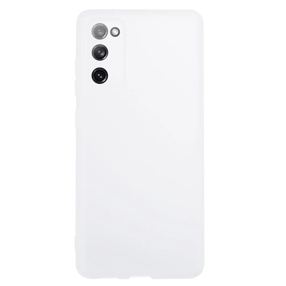 For Samsung Galaxy S20 FE / S20 FE 5G / S20 Lite / S20 FE 2022 TPU Case Matte Phone Cover (Precise Cutout) - Clear White - 1