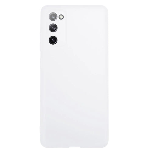 For Samsung Galaxy S20 FE / S20 FE 5G / S20 Lite / S20 FE 2022 TPU Case Matte Phone Cover (Precise Cutout) - Clear White - 1