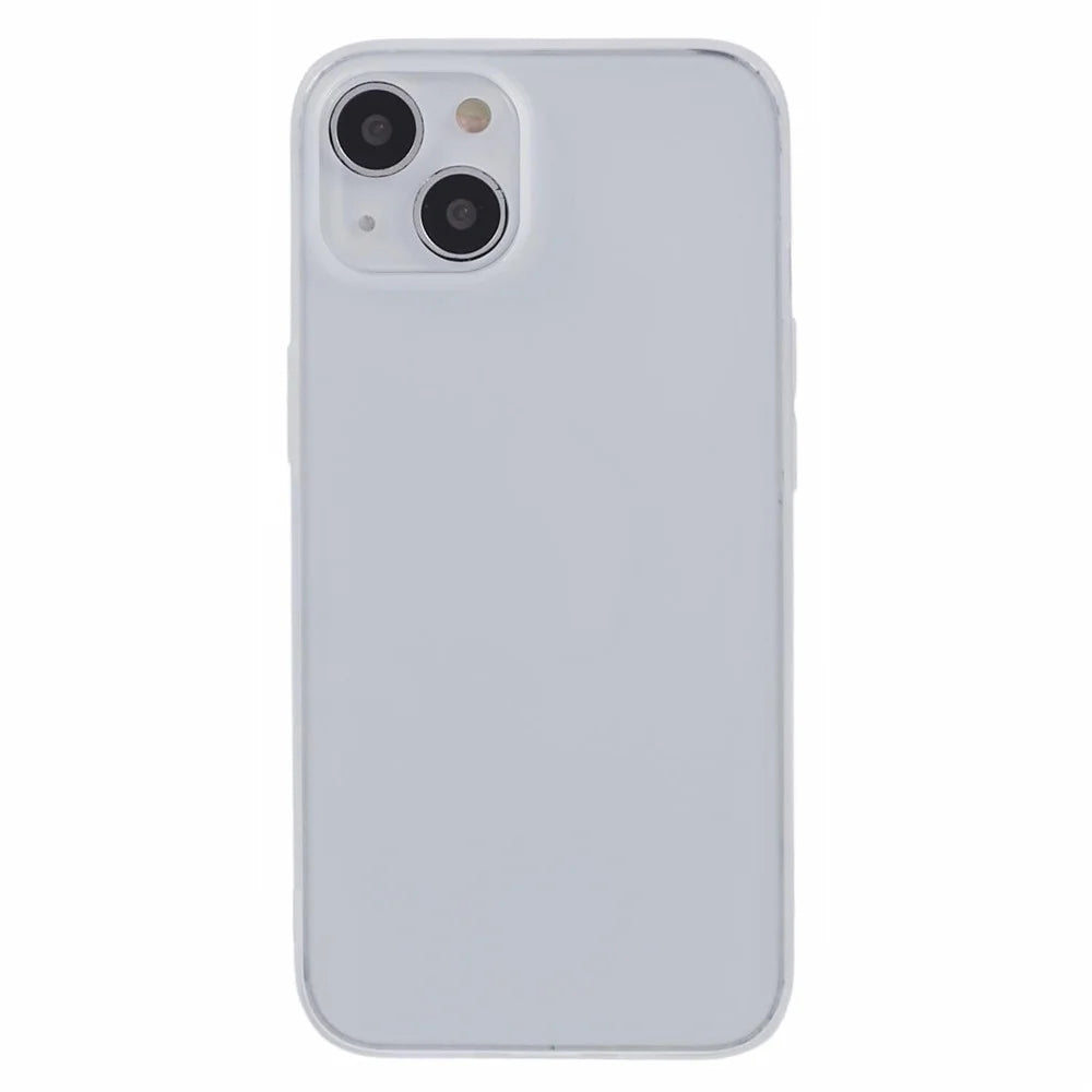 For iPhone 13 6.1 inch Case Anti-Drop TPU Phone Shell Transparent White Matte Phone Cover - 3