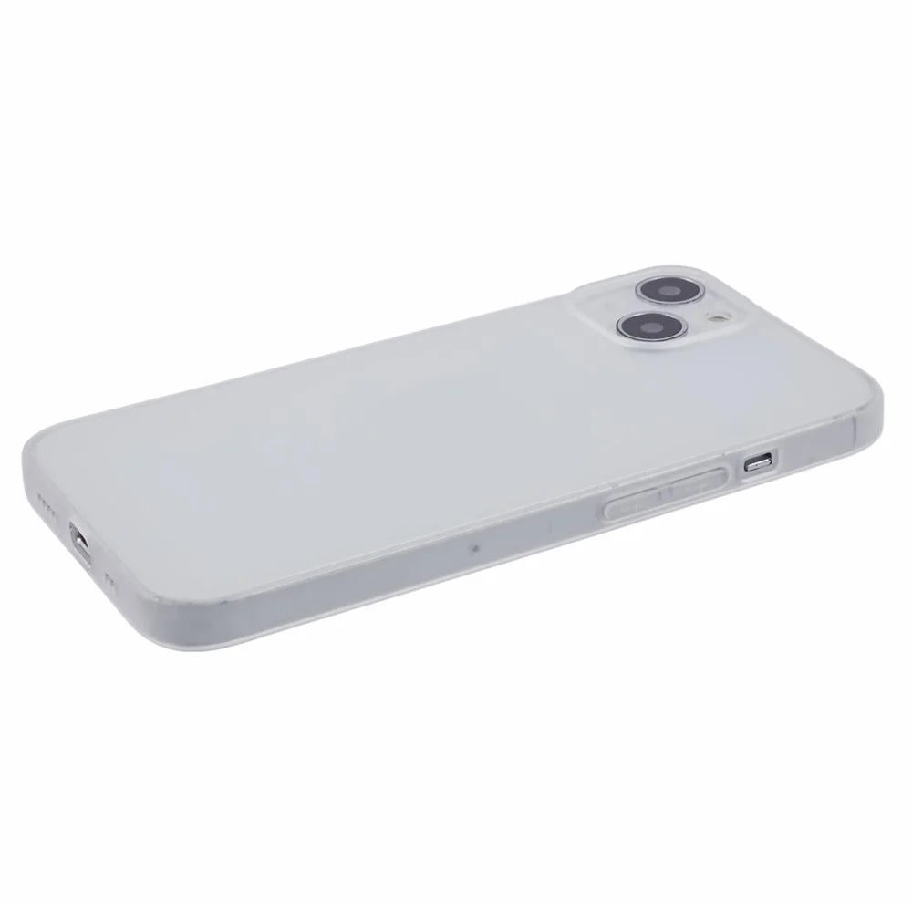 For iPhone 13 6.1 inch Case Anti-Drop TPU Phone Shell Transparent White Matte Phone Cover - 4