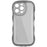 IMAK For iPhone 15 Pro Max Case Drop-proof TPU Curly Wave Frame Phone Protector - Transparent Black - 3