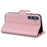 For Samsung Galaxy S23 FE Cartoon Animal Pattern Cell Phone Cases Book Style Leather Cover - Pink - 4