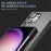 For Samsung Galaxy S23 Ultra Case Carbon Fiber Texture Ant-fingerprint Smartphone Back Cover - Black - 6
