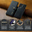 DG.MING for Samsung Galaxy S24 Ultra Case Detachable Split Leather Cover with Stand Wallet - Black - 4