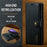 DG.MING for Samsung Galaxy S24 Ultra Case Detachable Split Leather Cover with Stand Wallet - Black - 5