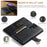 DG.MING for Samsung Galaxy S24 Ultra Case Detachable Split Leather Cover with Stand Wallet - Black - 7