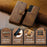 DG.MING for Samsung Galaxy S24+ Case Split Leather Wallet Detachable Phone Cover - Brown - 4