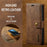 DG.MING for Samsung Galaxy S24+ Case Split Leather Wallet Detachable Phone Cover - Brown - 5