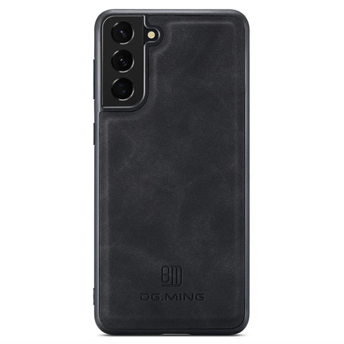 DG.MING For Samsung Galaxy S24+ Case Anti-Scratch Leather Coating Phone Cover - Black - 1