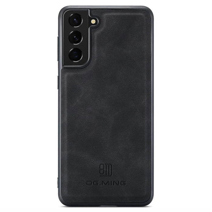 DG.MING For Samsung Galaxy S24+ Case Anti-Scratch Leather Coating Phone Cover - Black - 1