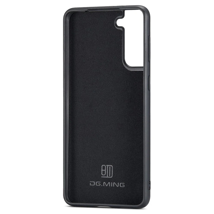 DG.MING For Samsung Galaxy S24+ Case Anti-Scratch Leather Coating Phone Cover - Black - 5