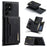 DG.MING M2 Series for Samsung Galaxy S24 Ultra Case Kickstand Cover with Detachable Magnetic Wallet - Black - 1