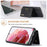 DG.MING M2 Series for Samsung Galaxy S24 Kickstand Case Wallet Detachable 2-in-1 Phone Cover - Black - 6