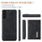 DG.MING M2 Series for Samsung Galaxy S24 Kickstand Case Wallet Detachable 2-in-1 Phone Cover - Black - 7