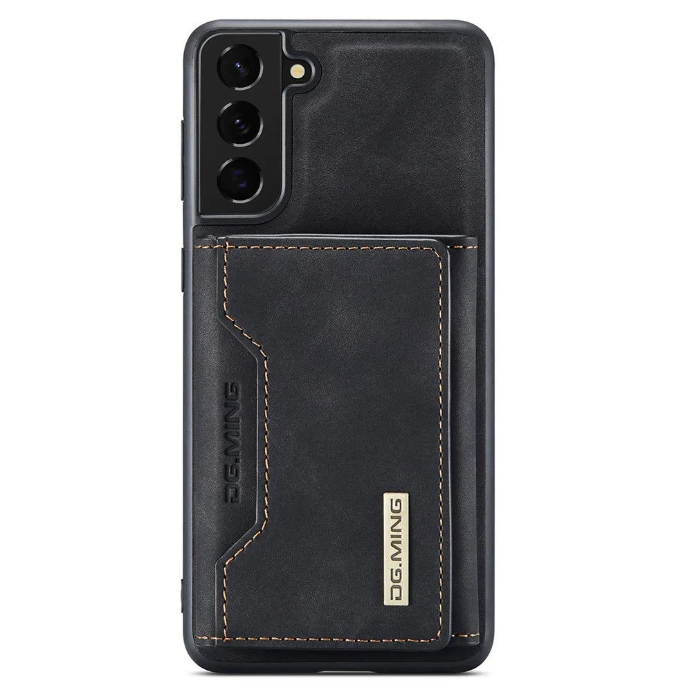 DG.MING M2 Series for Samsung Galaxy S24+ Case Magnetic Wallet Detachable Phone Cover  - Black - 5
