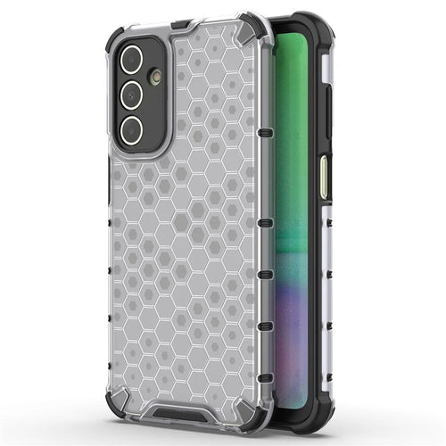 For Samsung Galaxy A15 4G Case TPU + PC Honeycomb Phone Cover - Grey - 1
