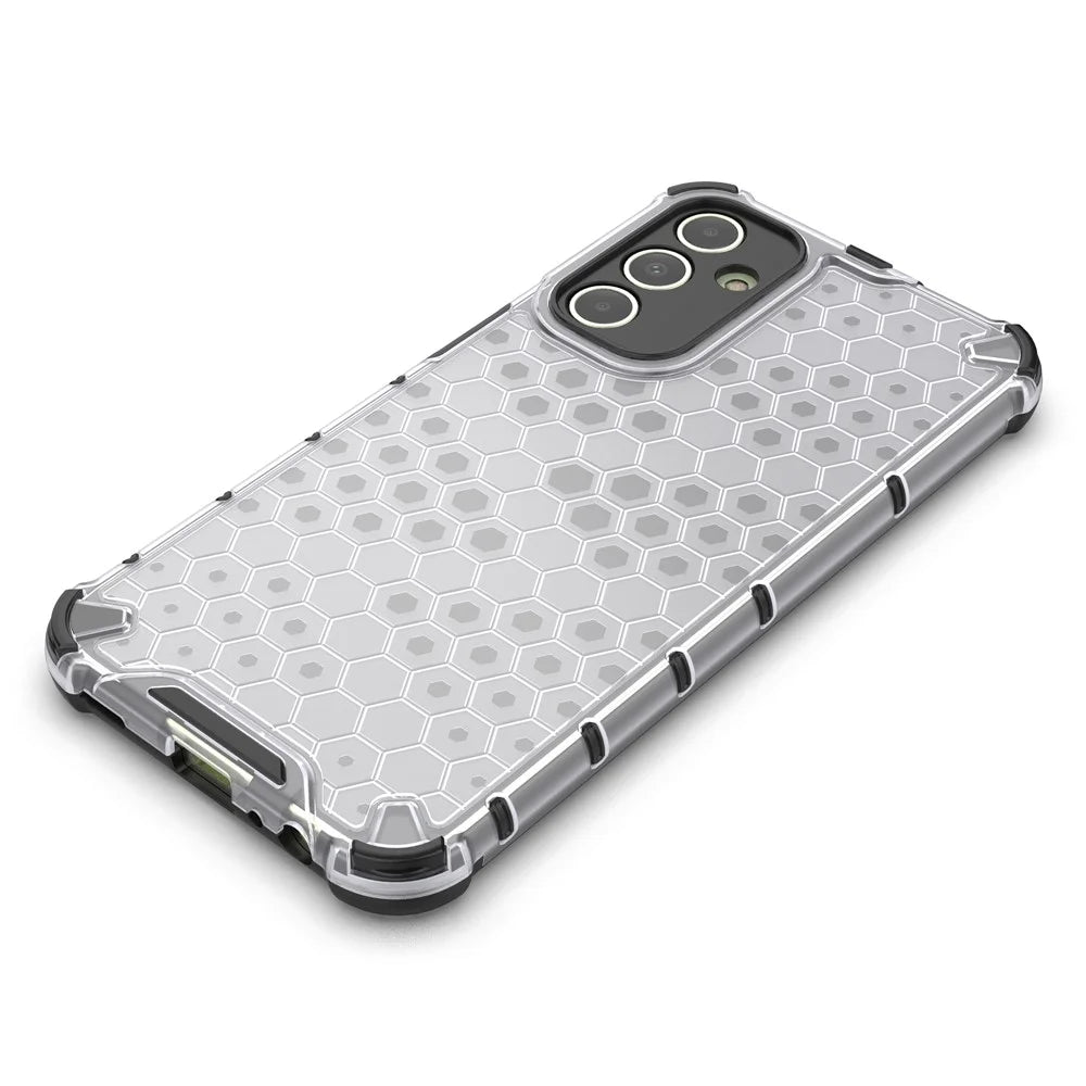For Samsung Galaxy A15 4G Case TPU + PC Honeycomb Phone Cover - Grey - 6