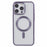 For iPhone 15 Pro Magnetic Case Matte Electroplating TPU Phone Back Shell Compatible with MagSafe - Dark Purple - 3