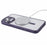 For iPhone 15 Pro Magnetic Case Matte Electroplating TPU Phone Back Shell Compatible with MagSafe - Dark Purple - 4