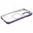 For iPhone 15 Pro Magnetic Case Matte Electroplating TPU Phone Back Shell Compatible with MagSafe - Dark Purple - 5