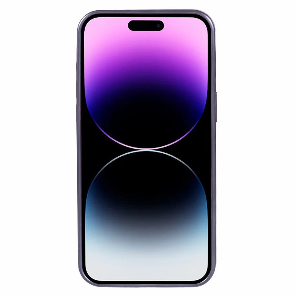 For iPhone 14 Pro Max Magnetic Case Compatible with MagSafe Electroplating TPU Cover - Dark Purple - 2