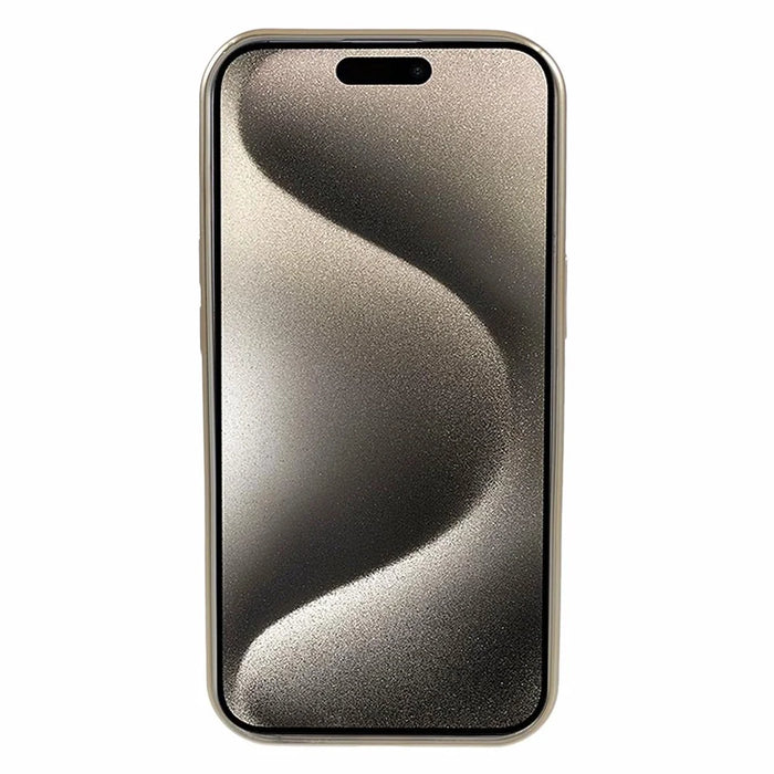 For iPhone 15 TPU Case Compatible with MagSafe CD Vein Matte Phone Cover - Yellow - 2