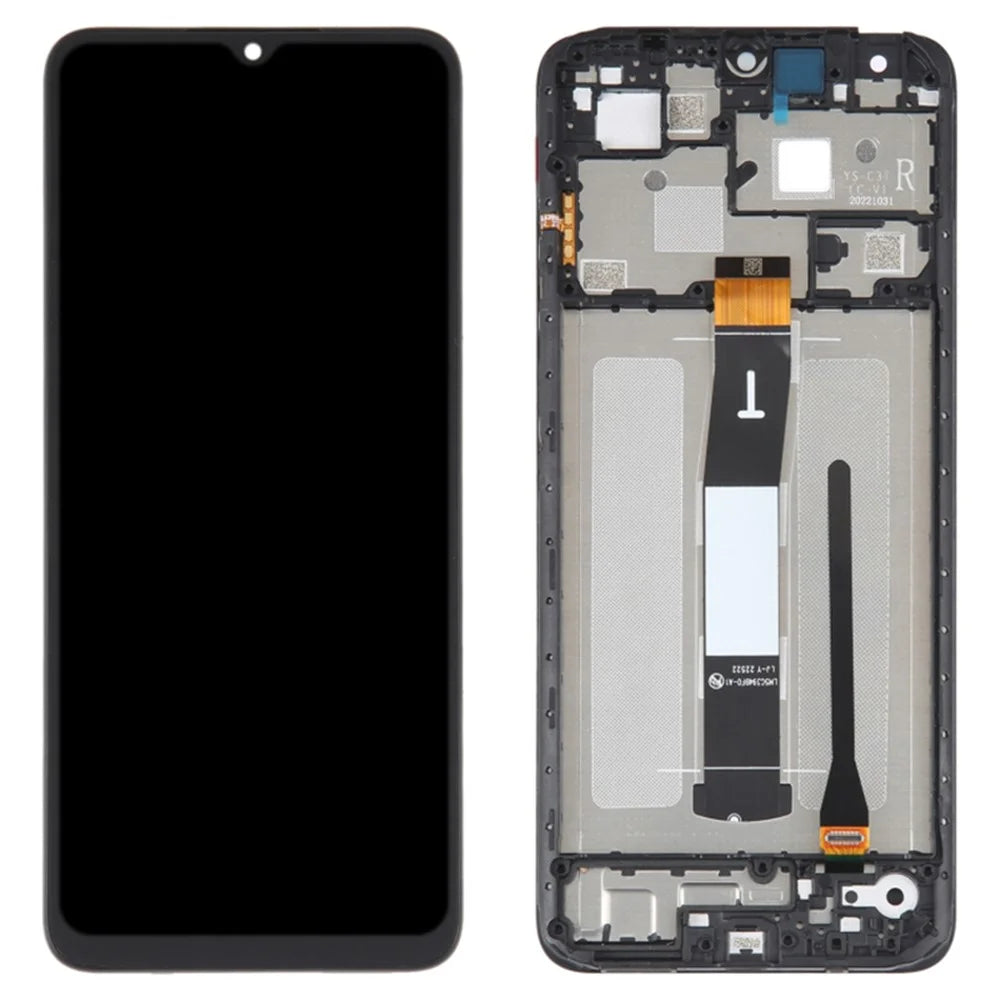 For Xiaomi Redmi 12C 4G / Poco C55 4G Grade B LCD Screen and Digitizer Assembly + Frame Replacement Part (without Logo) - 1