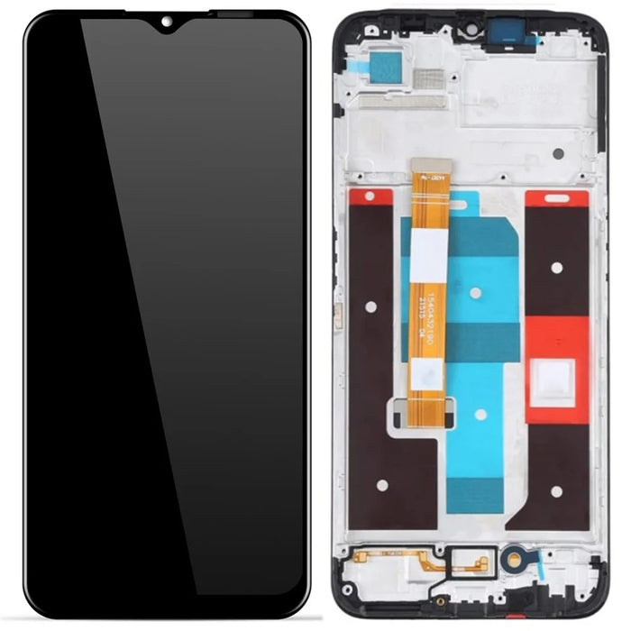 For Realme C35 4G OEM Grade S LCD Screen and Digitizer Assembly + Frame Repair Part (without Logo) - 1