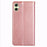 For Samsung Galaxy A05 4G Cover Magnetic Auto-closing Leather Cell Phone Case with Wallet - Rose Gold - 7