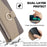 For Sony Xperia 10 V Case Zipper Pocket Leather Cover with Makeup Mirror - Grey - 5