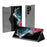 For Samsung Galaxy S24 Ultra Case Nappa Texture Stand Card Holder Mobile Phone Cover - Grey - 3
