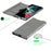 For Samsung Galaxy S24 Ultra Case Nappa Texture Stand Card Holder Mobile Phone Cover - Grey - 5