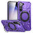 For Samsung Galaxy S25+ / S24+ Case Magnetic Anti-Drop TPU+PC Phone Protector - Purple - 1