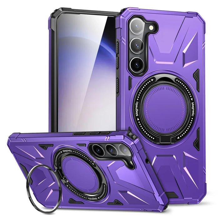 For Samsung Galaxy S25+ / S24+ Case Magnetic Anti-Drop TPU+PC Phone Protector - Purple - 1