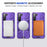 For Samsung Galaxy S25+ / S24+ Case Magnetic Anti-Drop TPU+PC Phone Protector - Purple - 3