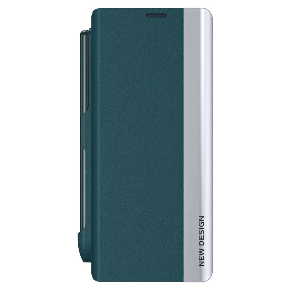 For OnePlus Open / Oppo Find N3 5G Case Electroplating Phone Cover with Pen Holder - Green - 2